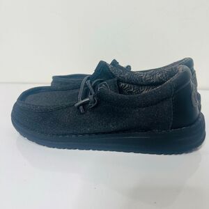 Hey Dude Kids Black Sneakers